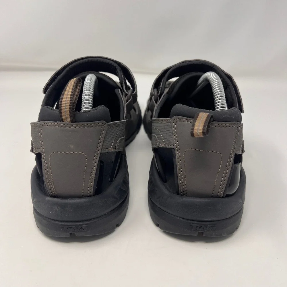 Teva Forebay Sandals Mens 10 Grey Closed ShocPad Hiking Water Shoes 1001116 EUC